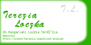 terezia loczka business card